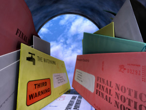 Bills in Mailbox