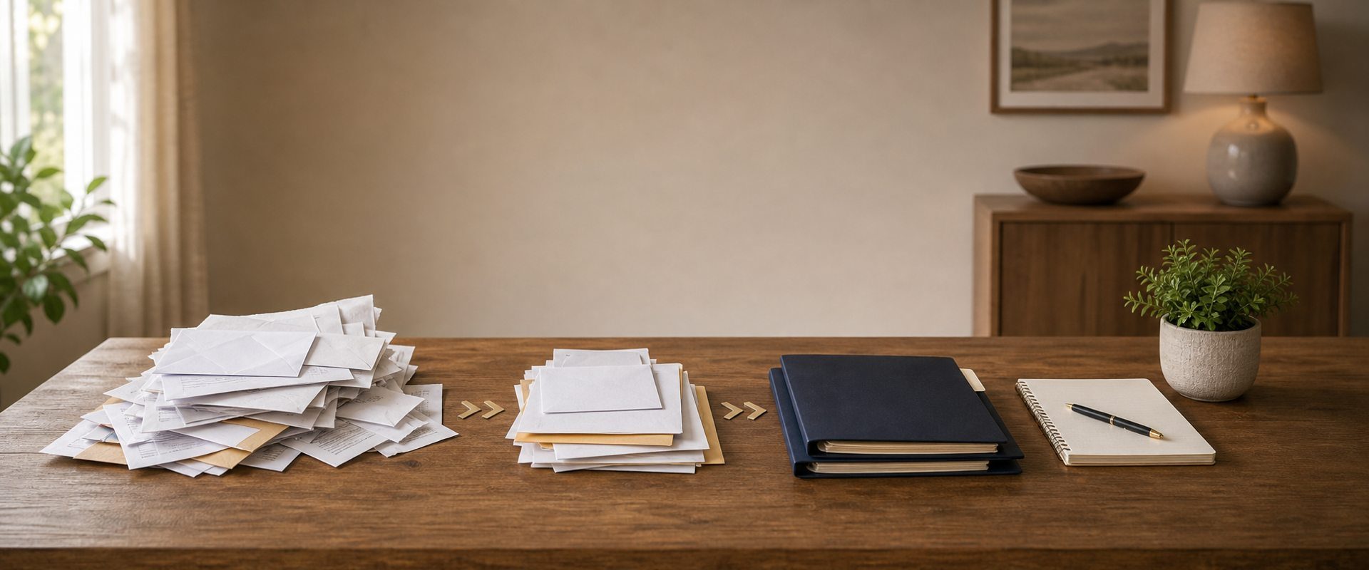 Desk with calendar, folder, and organized legal papers representing the time-sensitive nature of responding to debt lawsuits and judgments